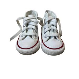 Converse All Star Red & White Kids/toddler/baby sneakers/shoes, High Tops; 4